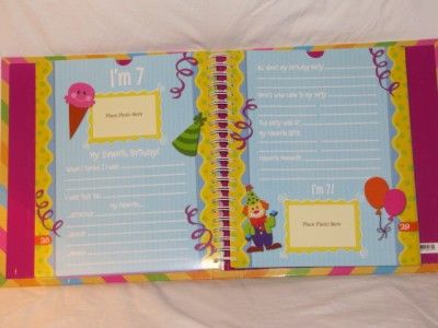   Memories of 1st 12 Childhood Birthday Photo Scrapbook Album  