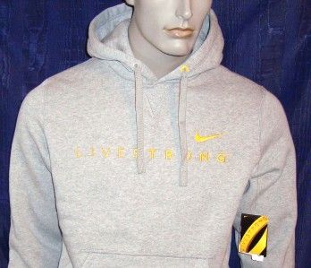 063) 2XL Nike LiveStrong Performance Cotton Poly Hoodie  