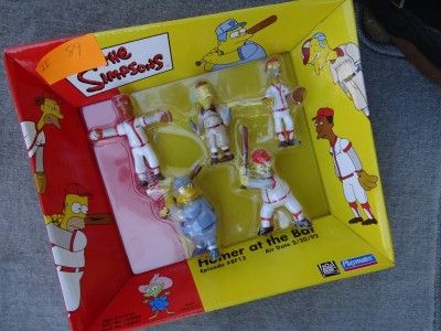 The Simpsons Figures Homer at the Bat Mr Burns Carl NEW  