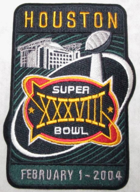 SUPER BOWL 38 XXXVIII PATCH NFL NEW ENGLAND PATRIOTS  