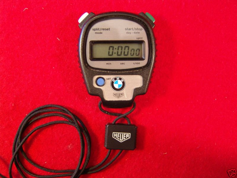 HEUER Microsplit 1000 Timer for Formular One BMW Racing  