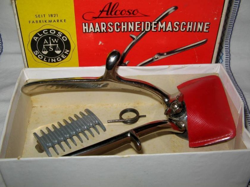 Vtg German ALCOSO Solingen Hair Clipper Trimmer  