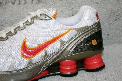 NIKE Shox Turbo White Pink Orange women sz  