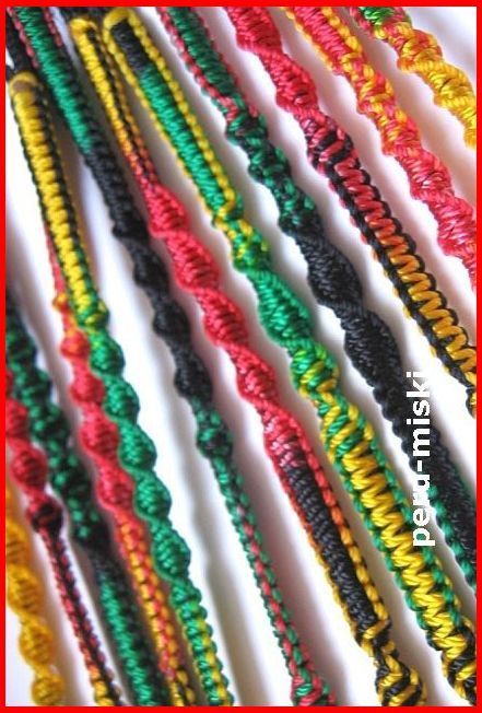 FRIENDSHIP BRACELETS 50 RASTA Handmade Wholesale Lot  