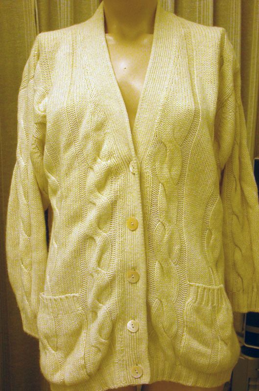 NEW Hawico Scotland cable cashmere cardigan sweater tse  