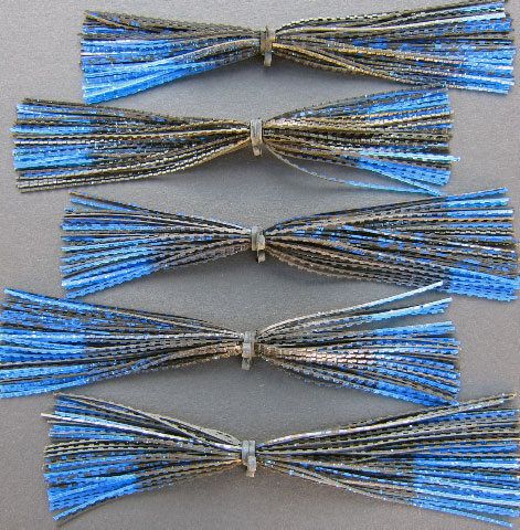 Air Trap Jig Skirts ~ Black Blue ~ Qty 5  