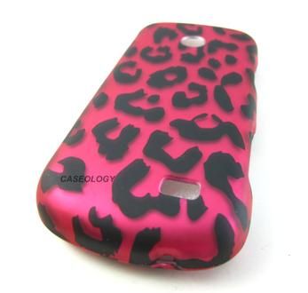 HOT PINK LEOPARD HARD CASE COVER FOR STRAIGHTTALK SAMSUNG T528G PHONE 