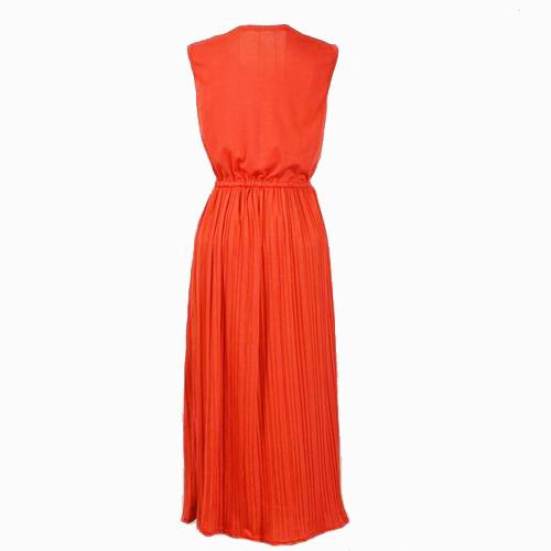   Pleated Slim Fit Women Bottoming Long Summer Cocktail Dress E10Z