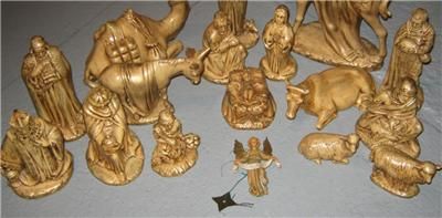 Vintage Christmas Nativity Holland Mold 18 Piece Set  