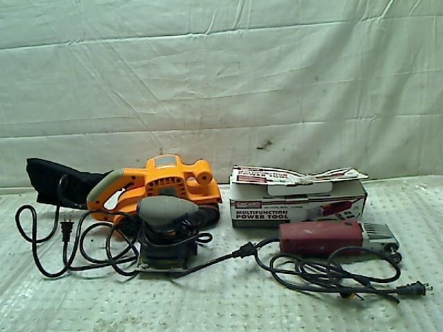 LOT OF 3 POWER TOOLS SANDER BELT SANDER MULTI TOOL TADD  