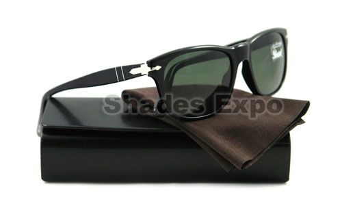 NEW PERSOL SUNGLASSES PO 2989 BLACK 95/31 PO2989 AUTH  