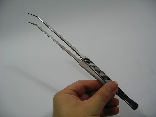 PRO PLANT TWEEZER 10 CURVE Aquarium Plant Forceps co2  