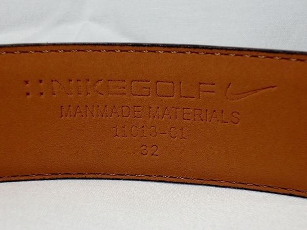 Nike Signature Swoosh Mens Golf Belt features Contemporary Signature 