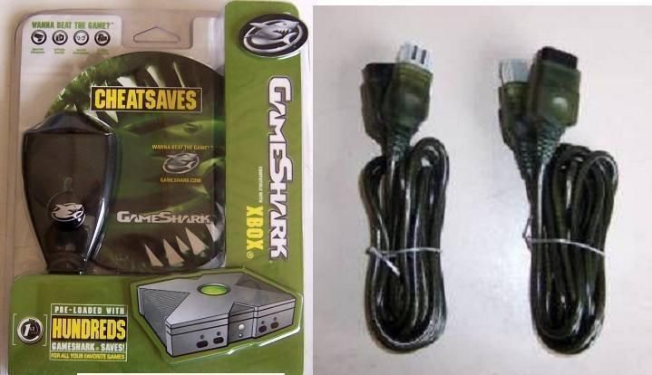 Game Shark for the Original XBOX & 2 Extension cables  