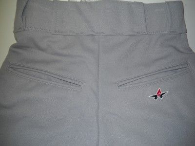   Classic Baseball Softball Adult Elite Gray Polyester Pants S  
