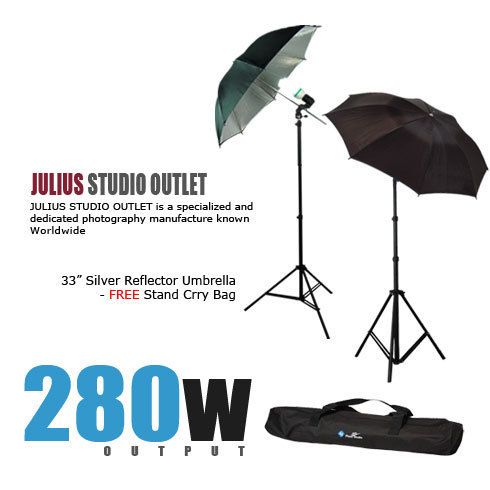 Reflector Studio 33 Umbrella Photo Lighting Kit 35W  