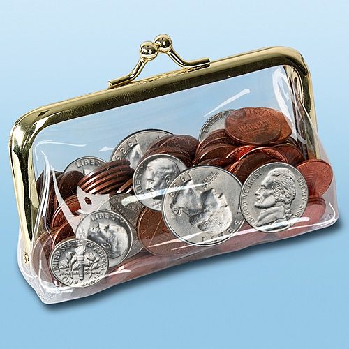 Clear Retro Coin Purse  