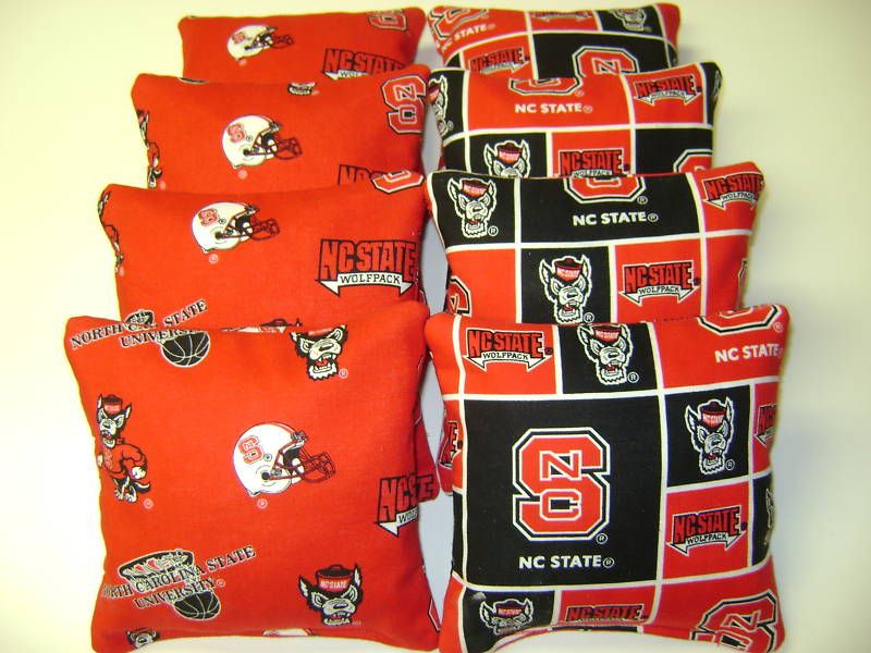 CORNHOLE NC STATE WOLFPACK NORTH CAROLINA BAGS BAGGO CORN HOLE 