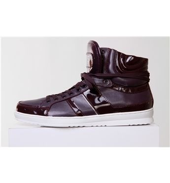 JUMP J75 FIERCE DARK PURPLE LEATHER HIGH TOP  