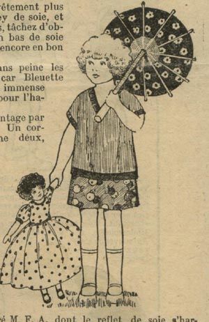 ORIGINAL SEMAINE SUZETTE Aug 12,1926  BLEUETTE PATTERN  