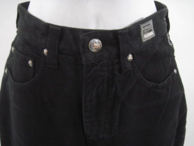 NWT VERSACE JEANS COUTURE Black Jeans Pants Sz 26  