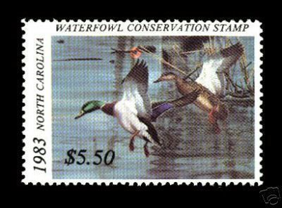 NC 1 DUCK STAMP VARIETY  