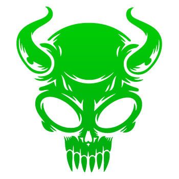 Moto Decal Sticker Skull Devil Death Demon ZE5X5  
