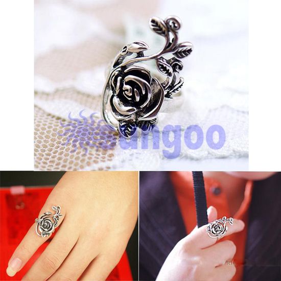 Exquisite Ancient Rose Cirrus Retro Style Ring  