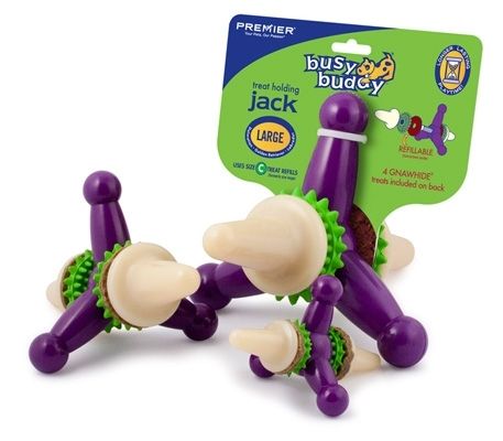 Premier Pet Busy Buddy Dog Treat Holding Jack Toys  