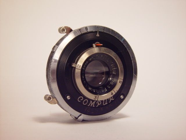 Shutter Compur with lens Victar 6.3/105mm. s/n 568049  