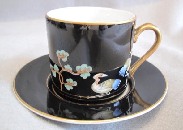 Fitz & Floyd CHINOISERIE Demitasse Cups and Saucers ~ 6  