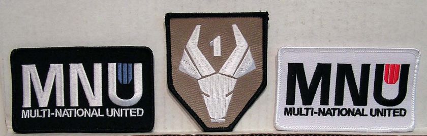 District 9 Movie logo Patch Set of 3  