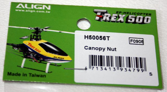 Align T rex 500 Canopy Nuts ~AGNH50056  