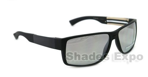 NEW PORSCHE SUNGLASSES P 8464 D BLACK P8464 AUTH  