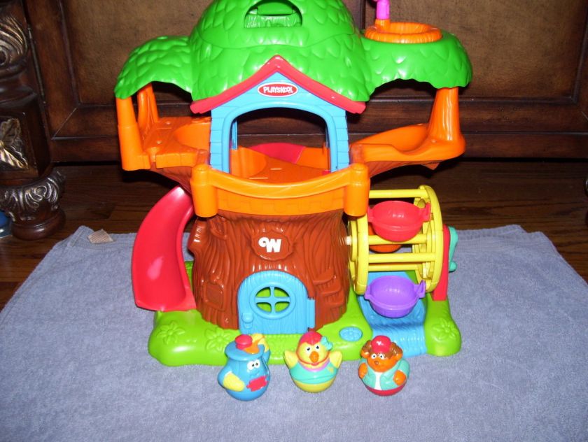 Playskool Weebles Treehouse & Figures EUC  