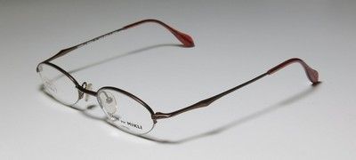 NEW ALAIN MIKLI 6776 BROWN EYEGLASS/GLASSES/FRAMES HAND MADE JAPAN 