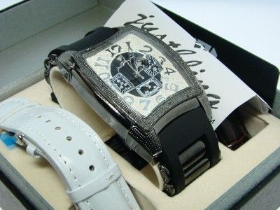 JOJO/JUST BLING/ KC BLACK POLY PYRAMID 25 DIAMOND WATCH  