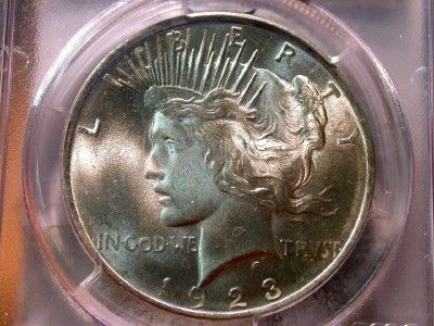 1923 PCGS MS66 SILVER PEACE DOLLAR $1.00 ID#Q383  