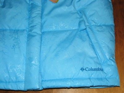 New COLUMBIA Insulated Puffer Down Vest Jacket Girl size 14/16 Large 