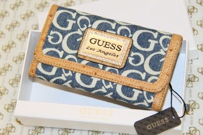 LADIES CLUTCH WALLET PURSE BLUE # GWL 214  