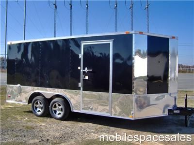 16 plus 2ft v nose 18 inside car hauler enclosed motorcycle cargo 