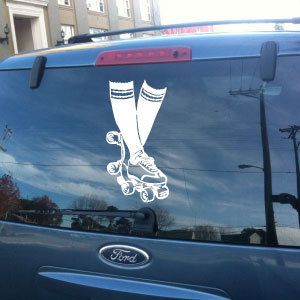 Roller Derby Skates Legs Vinyl Decal pads helmet wheels helmet Riedell 