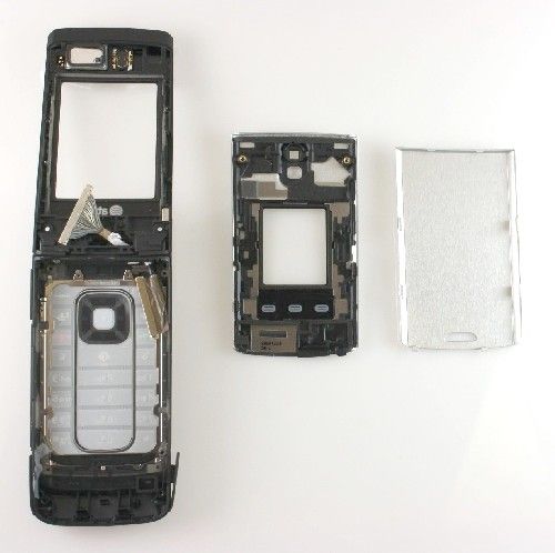 OEM NOKIA FOLD 6650 SILVER BLACK FULL HOUSING AT&T USA  