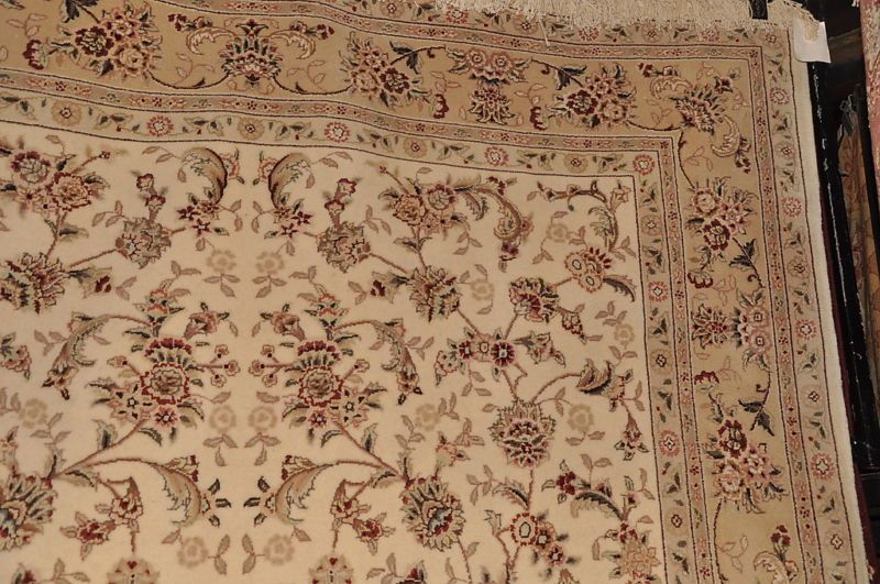 6x9 WOOL & SILK AREA RUG HANDMADE ORIENTAL FINE QUALITY  