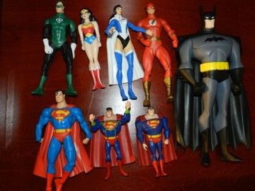   Lantern Wonder Women DC COMIC Action Figure LOT Flash Blue  