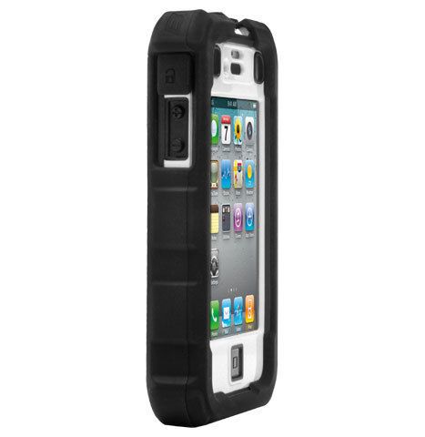 Ballistic HC Rugged Hard core Case for iPhone 4 / 4S, Black on White 