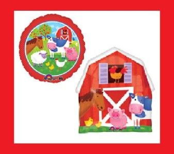 BARN ANIMAL farm party supplies balloons birthday new  