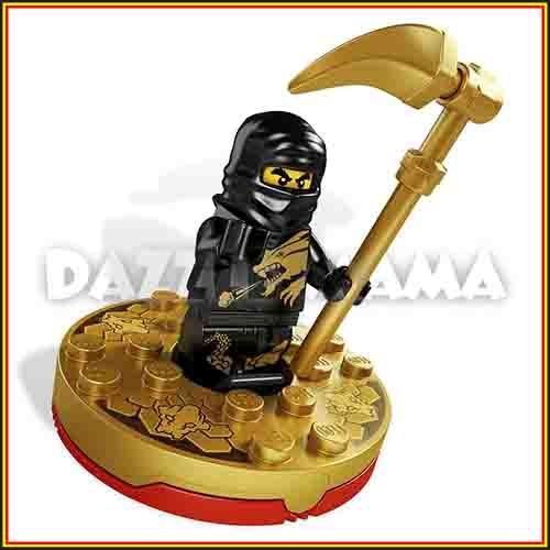 LEGO NINJAGO 2170 Spinner Black Ninja COLE DX Spinjitzu minifigures 