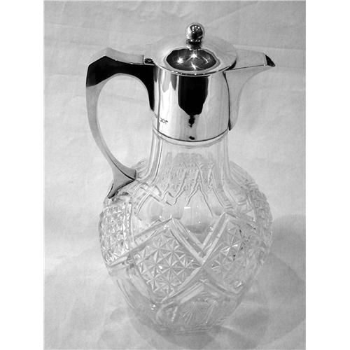 ANTIQUE SILVER CLARET JUG LONDON 1902  