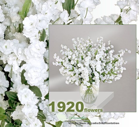   bidding on 1920 Babys Breath Gypsophila Artificial Silk Flowers